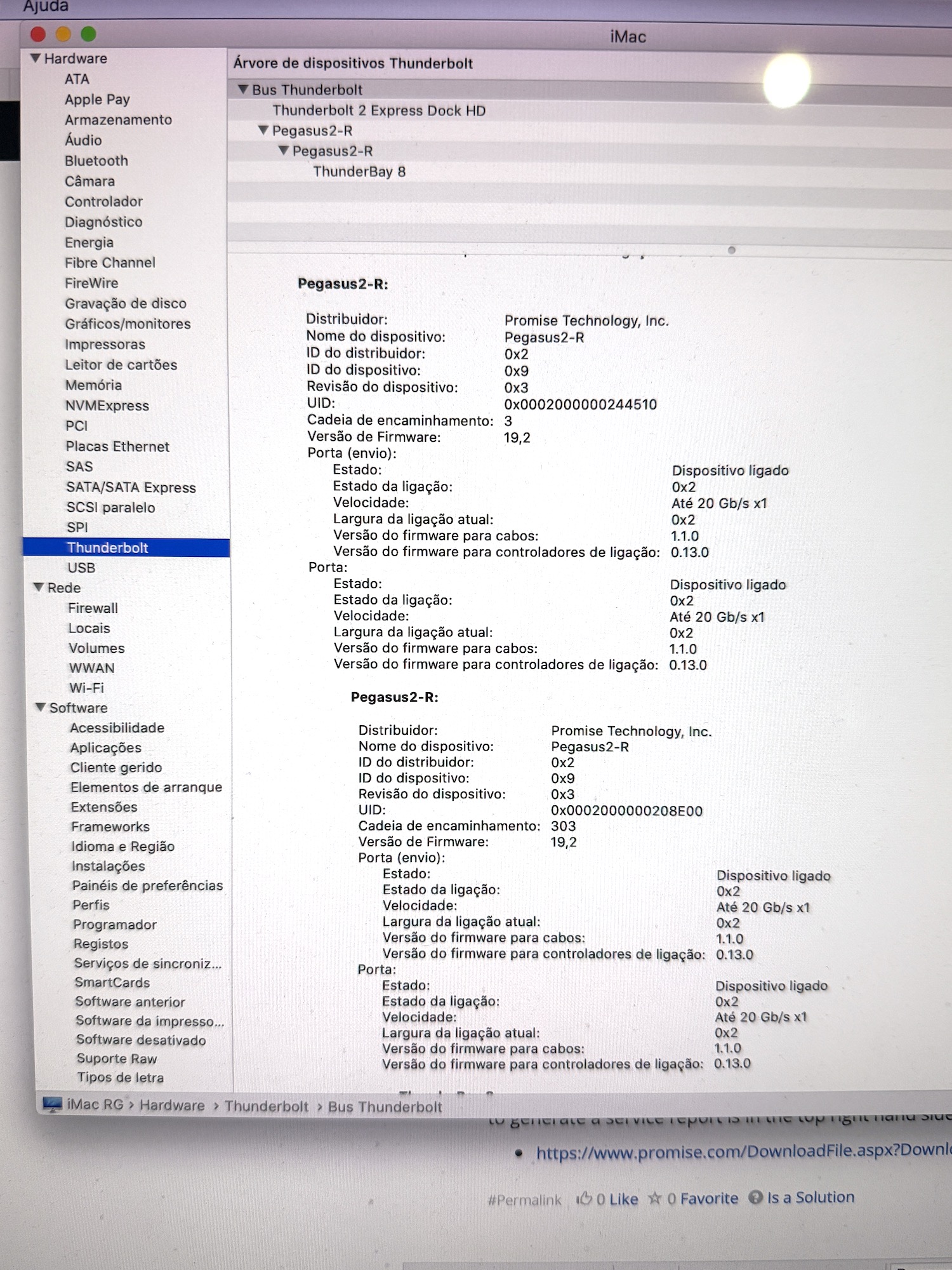 Pegasus2 R6 not showing in Finder or Disk Utility