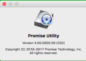 promise pegasus r4 mac sierra